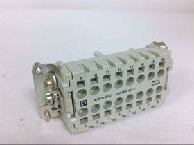 Розетка панельная Phoenix Contact HC-B-16-EBUZ, 16-контактная, с пружинными зажимами