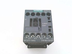 Контактор SIEMENS 3RT2017-1AK62, 12А, 120В, AC, 1НВ, S00, винтовые клеммы