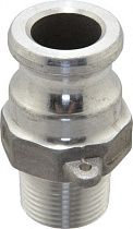 Адаптер камлок тип F, алюминиевый, 3/4"х3/4" NPT, 250 PSI