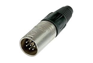 Разъем XLR Neutrik NC6MX, 6-контактный, кабельный, металлический корпус