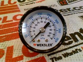 Манометр промышленный WEKSLER UA15B8C, 0-60 PSI, 1.5"