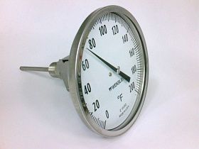 Термометр WEKSLER INSTRUMENTS AF0444FJX, диапазон 0-200F, 1/2NPT, шток 4 дюйма