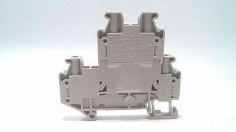 Клеммный блок двухуровневый UTTB 4 винтовой серый 800В 30А Phoenix Contact