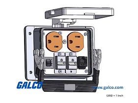 Mencom DP-RJ45-2USB-AFBF-R-32