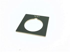 Табличка маркировочная Allen Bradley 800H-W128 серая, 30 мм, Test