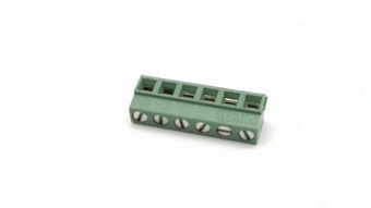 Клеммная колодка MKDSN 1,5/6-5,08 Phoenix Contact, 6 позиций, 400В, 13.5А, зеленая