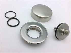 Заглушка для ванны с переливом Watco Innovator, нажимная, матовый никель, арт. 939290-BN