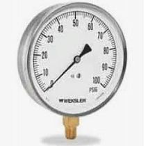 Манометр WEKSLER INSTRUMENTS EA14D, 0-160 PSI, 114 мм, 1/4" NPT
