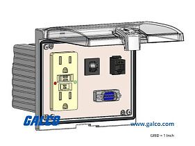 Mencom LP3-GF-DB9M-RJ45-R