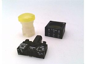 Пилотный светодиодный индикатор Siemens 3SB3248-6AA30, желтый, 110В