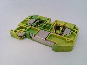 Клеммная колодка ZFK-6-PE Phoenix Contact, 5 мм, 20-8 AWG, зелено-желтая