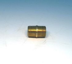 Ниппель трубный резьбовой латунный WATTS A-785, 3/8"