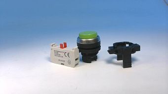 Кнопка управления BACO CONTROLS L21AB02-1E01 зеленая проекционная моментальная 22мм