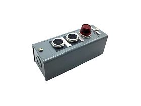 Кнопочная станция Allen Bradley 800H-2HXR4 с красной лампой и двумя контактами NO/NC
