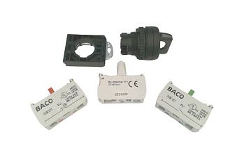 Селекторный переключатель BACO CONTROLS L22KG30-3EAWH11, 22мм, 3 позиции, 230В