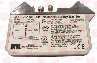 Защитное ограждение / диод  Артикул MTL-761AC от производителя EATON CORPORATION
