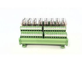 Интерфейсный релейный модуль EUROTEK ET-MRZ08/24DC/2SC/N/AR, 8 стоек, 24В DC