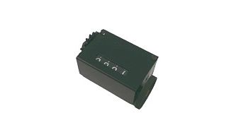 Счетчик механический Veeder Root 717100-101 4-разрядный черный прямоугольный