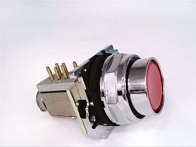 Кнопка с воздушным клапаном PB4330 красная с фиксацией DYNAMCO