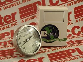 Термометр биметаллический WEKSLER AF06-33-FR, 50-300°F, шток 2,5"