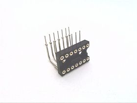Гнездо DIP IC 14 контактов 514-AG7D-LF, шаг 2.54 мм, сквозное отверстие