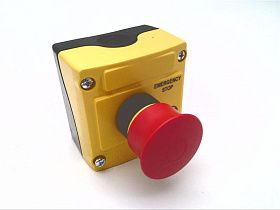 Кнопка аварийной остановки BACO CONTROLS LBX15302, грибовидная, 2НЗ, без подсветки