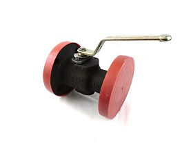 Кран шаровой фланцевый DN50 PN20, корпус ASTM A216 WCB, шар/шток 316SS, седла углеродистые, серия 110