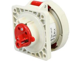 Розетка промышленная IEC 20A, 4-контактная, 480В, IP67, WALTHER ELECTRIC 419419