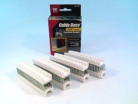 Скобы металлические изолированные MPS-2100, 10мм, белые, 200 шт