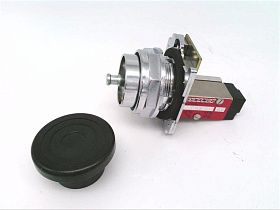 Кнопка грибовидная черная PB6110 DYNAMCO 7-контактная с разъемом