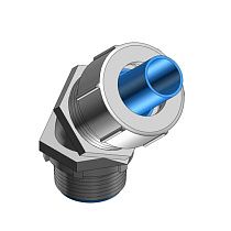 Угловой герметичный фитинг LT475M, сталь/нейлон, 3/4", 45°