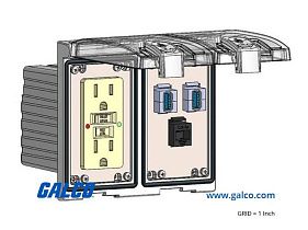 Mencom LP2-GF-RJ45-2USB-AFAF