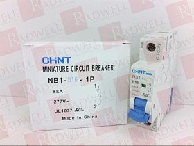 Автоматический выключатель для монтажа на дин-рейку Артикул NB1-B16-1P от производителя CHINT