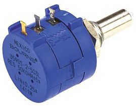 Потенциометр проволочный BOURNS 3590S-2-503L, 50 кОм, 2 Вт, линейный