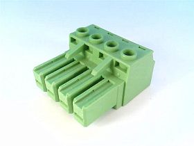 Разъем печатной платы PC 4 HV/4-ST-7,62 4-контактный, шаг 7.62 мм, зеленый, Phoenix Contact