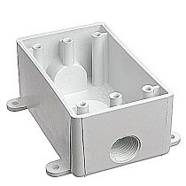 Короб монтажный T-Box PVC одинарный влагозащищенный белый 2.8"x2"