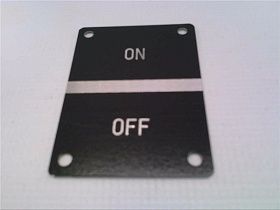 Табличка маркировочная Allen Bradley 800H-Y225 ВКЛ/ВЫКЛ вертикальная
