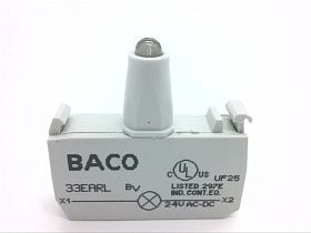 Блок освещения BACO CONTROLS 33EARL светодиодный красный 24В