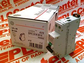 Автоматический выключатель для монтажа на дин-рейку Артикул EPC-61N-B10 от производителя GENERAL ELECTRIC