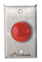 Кнопка грибовидная DYNALOCK 6230, красная, 6А, 125В, нержавеющая сталь