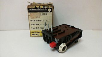 Тепловая перегрузка / нагреватель Артикул MTO15/28-2.2A от производителя GEC INDUSTRIAL