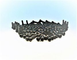 Клапан вентиля TR413 резиновый черный защелкивающийся для легковых автомобилей