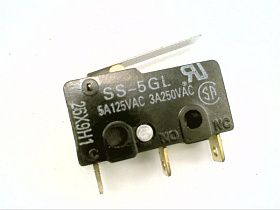 Микропереключатель OMRON SS-5GL с рычагом, 5А, 125-250В AC