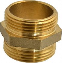 Ниппель латунный гидрантный шестигранный 1-1/2" MNST х 1-1/2" MNST