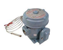 Температурный переключатель United Electric E121-2BSB-9002, 30-250°F, SPDT, капилляр 6 футов