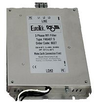 Фильтр помех RFI EUROTEK FE5407.5, трехфазный, 130А, 480В, 50/60Гц