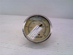 Манометр ASHCROFT BY12YPC4CW, 0-15 PSI, 2.5", нержавеющая сталь, 1/4"