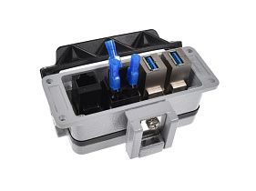 Mencom DP1-RJ45-2USB-AFAF-16