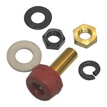 Штекерная розетка красная с гайкой Miller Electric 039800 для преобразователя TC-150