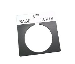 Табличка с маркировкой "Подъем-Опускание" Allen-Bradley 800T-X537, 30 мм